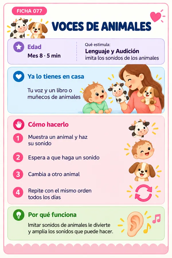 Ficha 077: Voces de animales